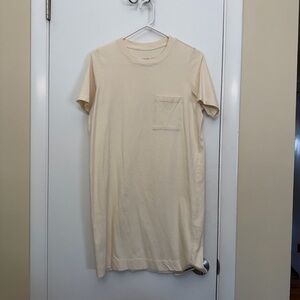 Everlane Cream T-Shirt Dress
